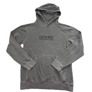 Taylor Swift The Eras Tour Hoodie Size S Gray Distressed Concert Music Casual